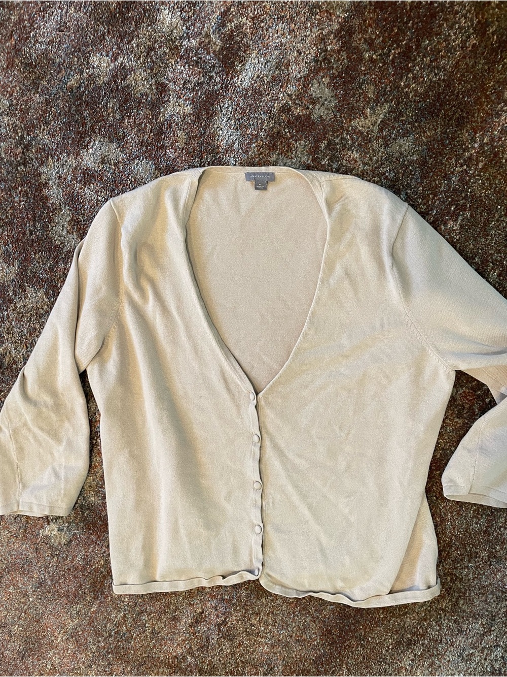 90’s Light Cream Button-Front Women’s Sweater Cardigan